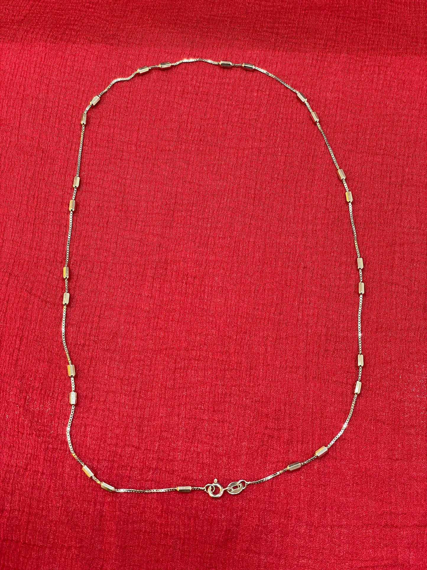 925 Silver Ball Italian Chain - 18 inches