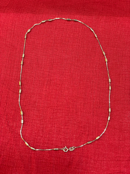 925 Silver Ball Italian Chain - 18 inches