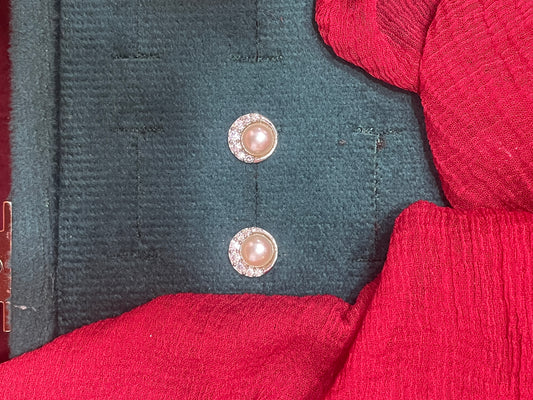 92.5 silver classy stylish pearl earrings