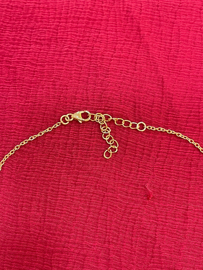 925 Silver Gold Plated Royal Black Bead Chain
