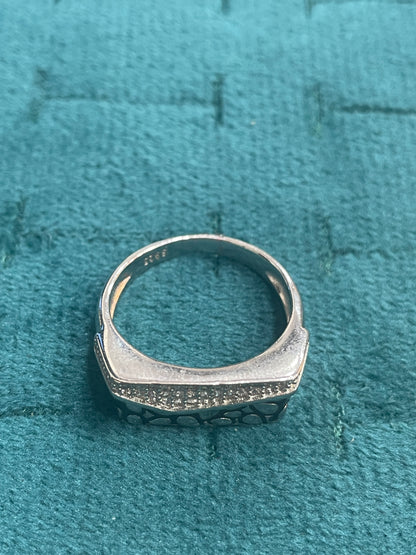 92.5 Silver Oxidised Men’s Ring Size 19 | Stylish Bold Vintage Finish | Elegant Jewellery