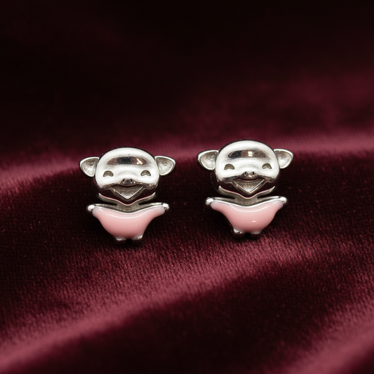 92.5 Silver Cute Earrings for Women | Stylish Aesthetic Design | Elegant Everyday Jewellery