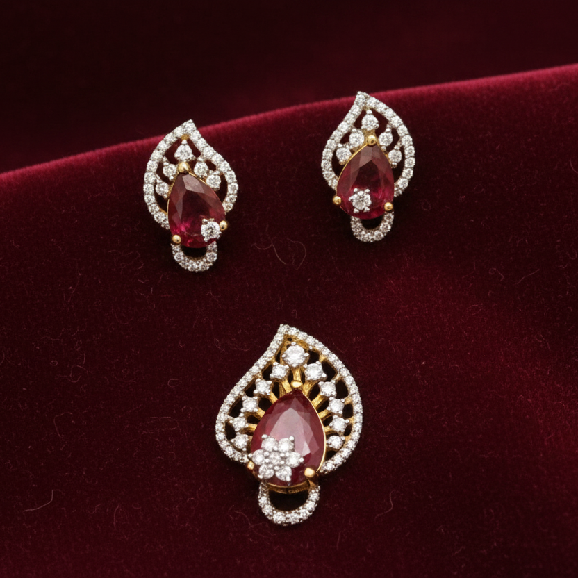 92.5 silver pendant set 