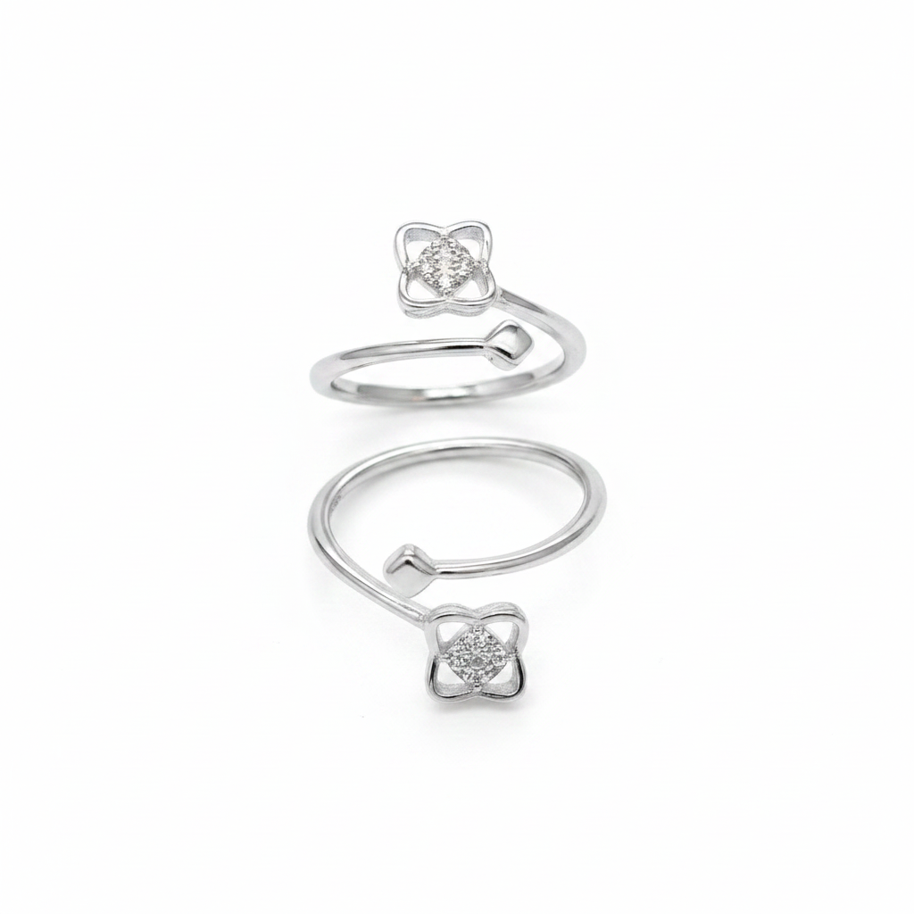 92.5 Sterling Silver Stylish Toe Rings for Women | Classic Elegant Design