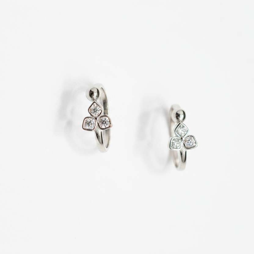 925 Silver Floral Toe rings