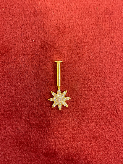 92.5 Silver Star Shaped Bugadi | Trendy Elegant Design | Jewellery