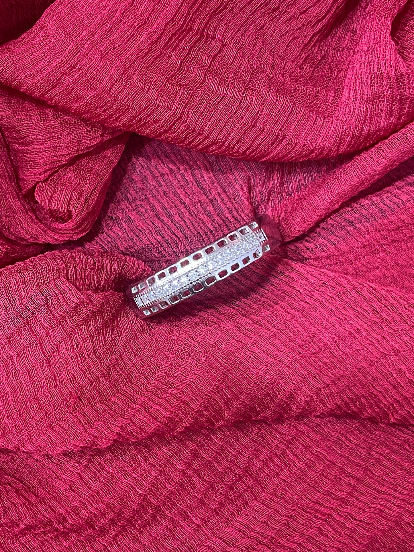92.5 silver stylish ring size 23