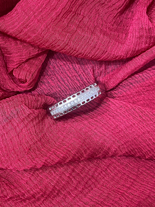 92.5 silver stylish ring size 23