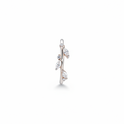 92.5 Silver Leaf Ring for Women Size 12 | Stylish Nature-Inspired Design | Elegant Fashion Jewellery