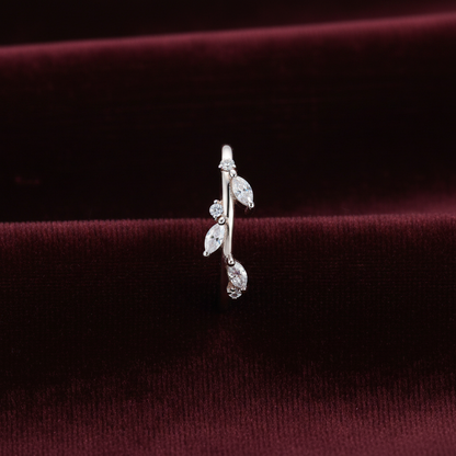 92.5 Silver Leaf Ring for Women Size 12 | Stylish Nature-Inspired Design | Elegant Fashion Jewellery