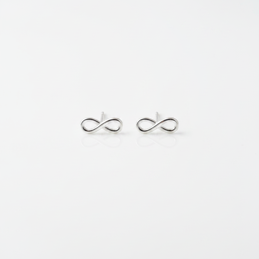 92.5 Silver Infinity Earrings for Women | Stylish Forever Design | Elegant Daily Wear Jewellery
