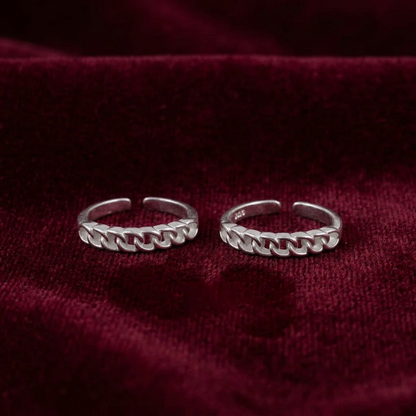 92.5 silver toe rings 