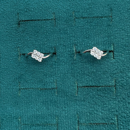 92.5 Silver CZ Toe Rings for Women