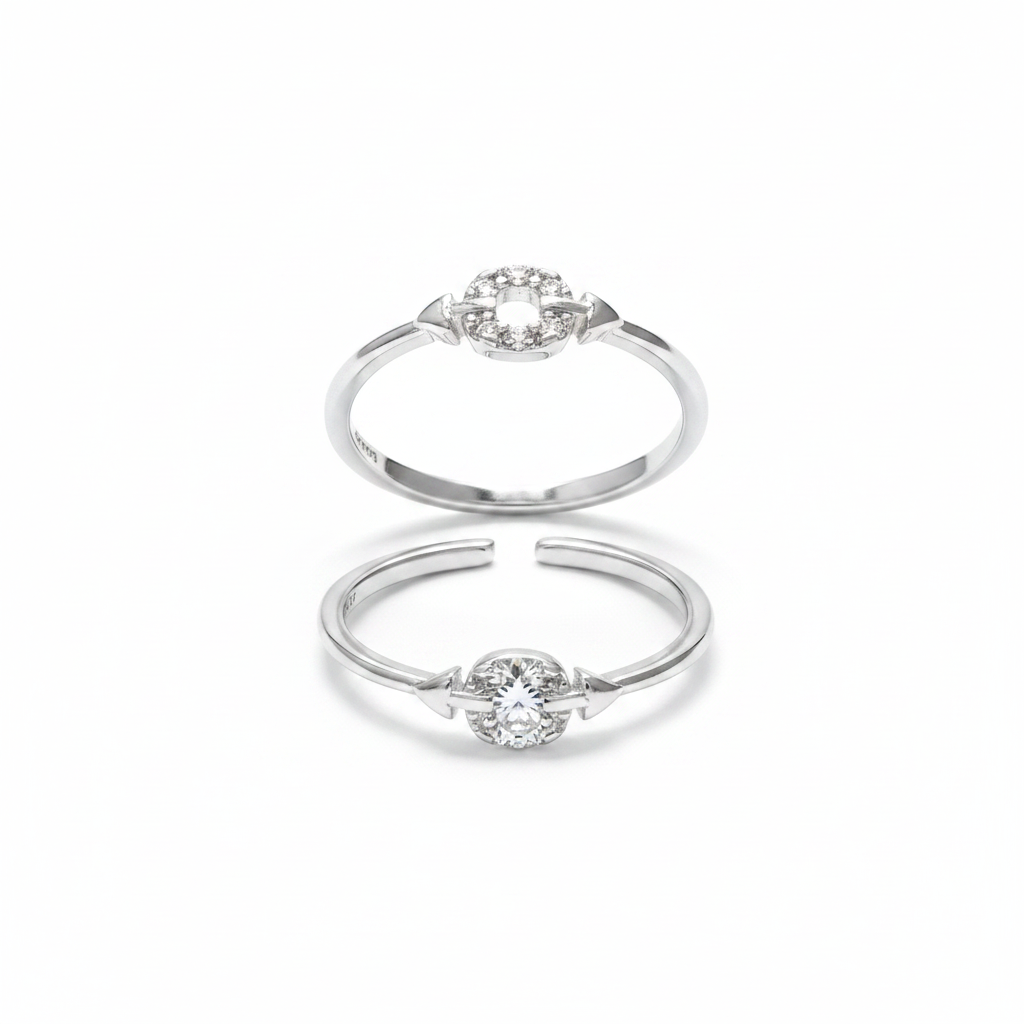 92.5 Sterling Silver Classy Toe Rings for Women | Refined Elegant Design