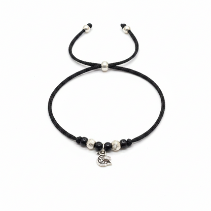 92.5 Sterling Silver Oxi Bird Thread Anklet - Single pc