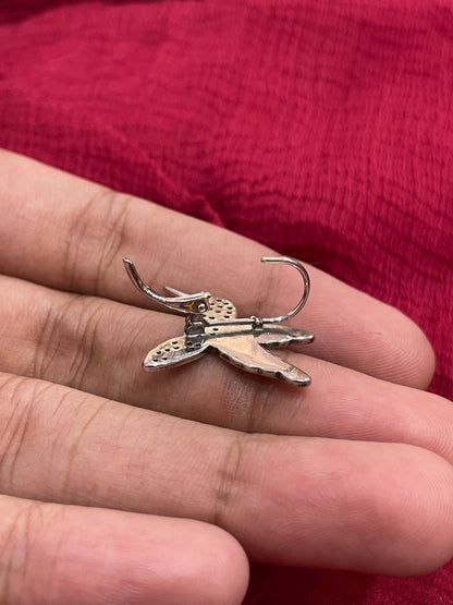 92.5 Silver Hummingbird Earrings for Women | Nature-Inspired Stylish Design | Elegant Jewellery