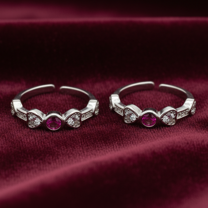 92.5 silver toe rings 