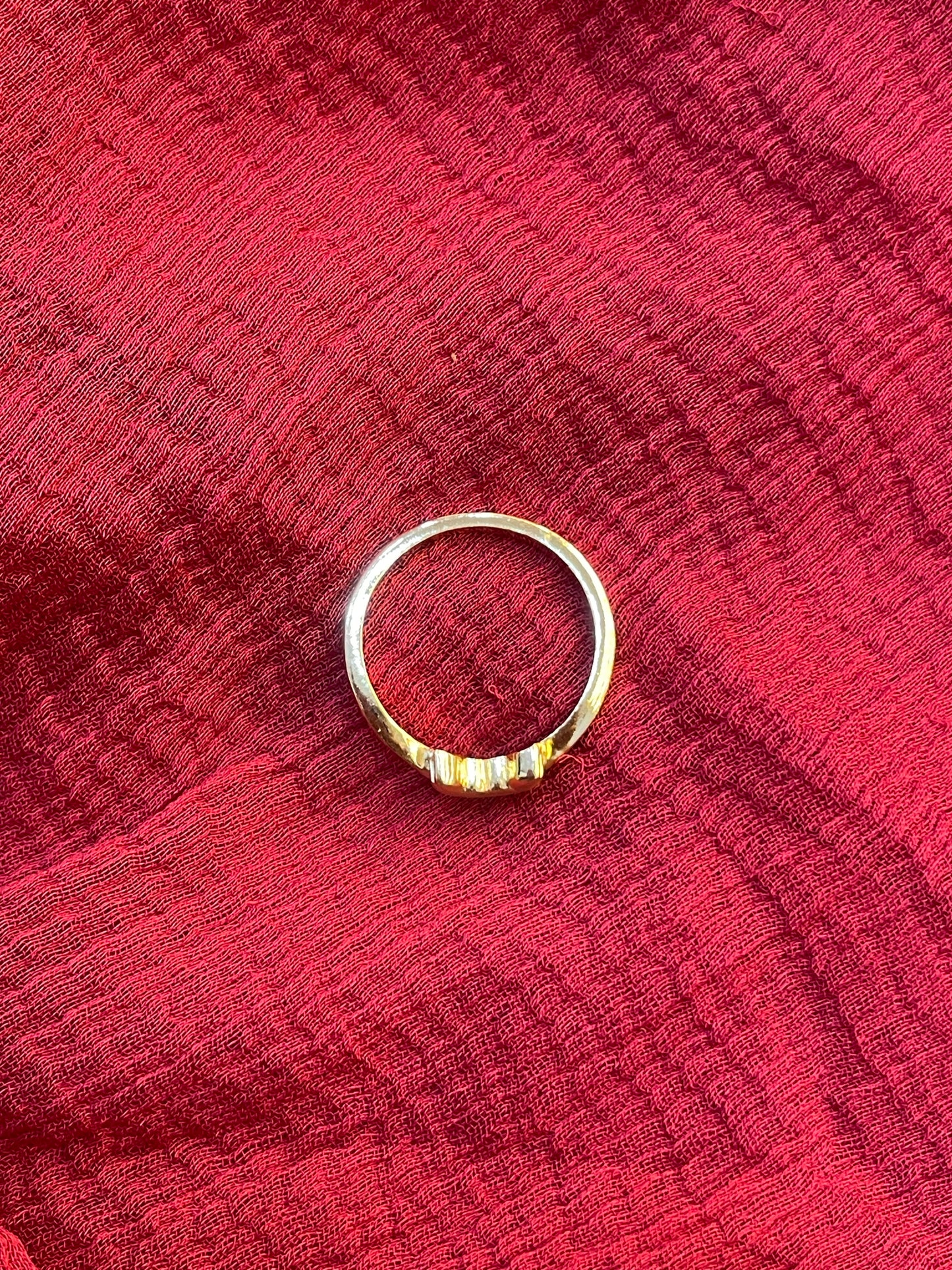 92.5 Silver Gold Plated Kids Ring Size 3 | Cute Minimal Jewellery for Children