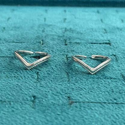 92.5 Sterling Silver Classy Stylish Toe Rings for Women | Elegant Minimal Design