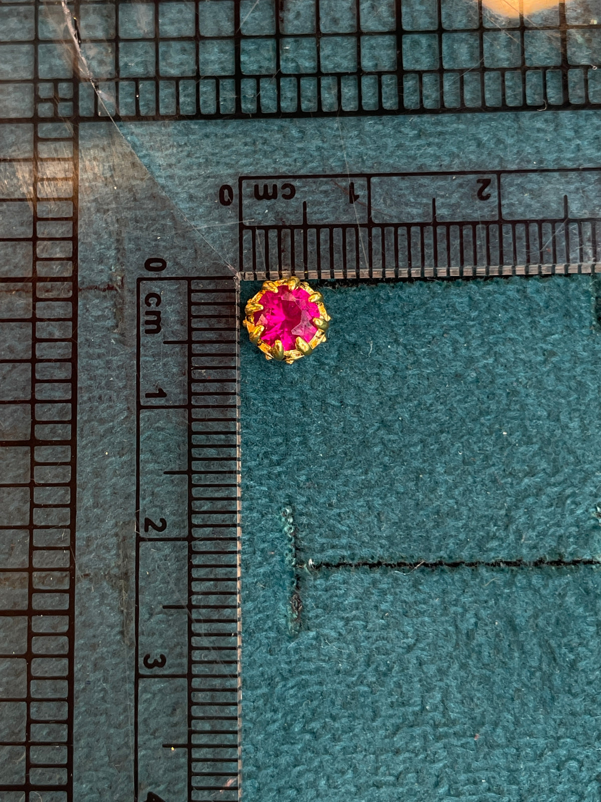 92.5 Silver Gold Plated Govinda Namalu Reversible Stud Single Piece