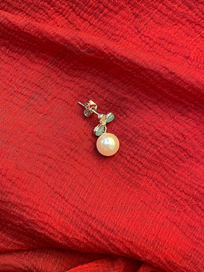 92.5 Silver Pearl Hanging Earrings for Women | Stylish Dangle Design | Elegant Jewellery
