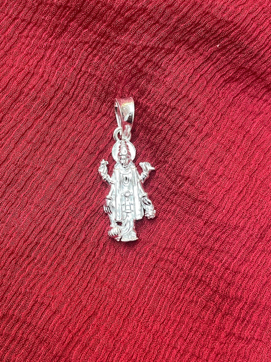 92.5 Silver Narayana Pendant for Men & Women | Vishnu Murthy Sacred Design | Spiritual Jewellery
