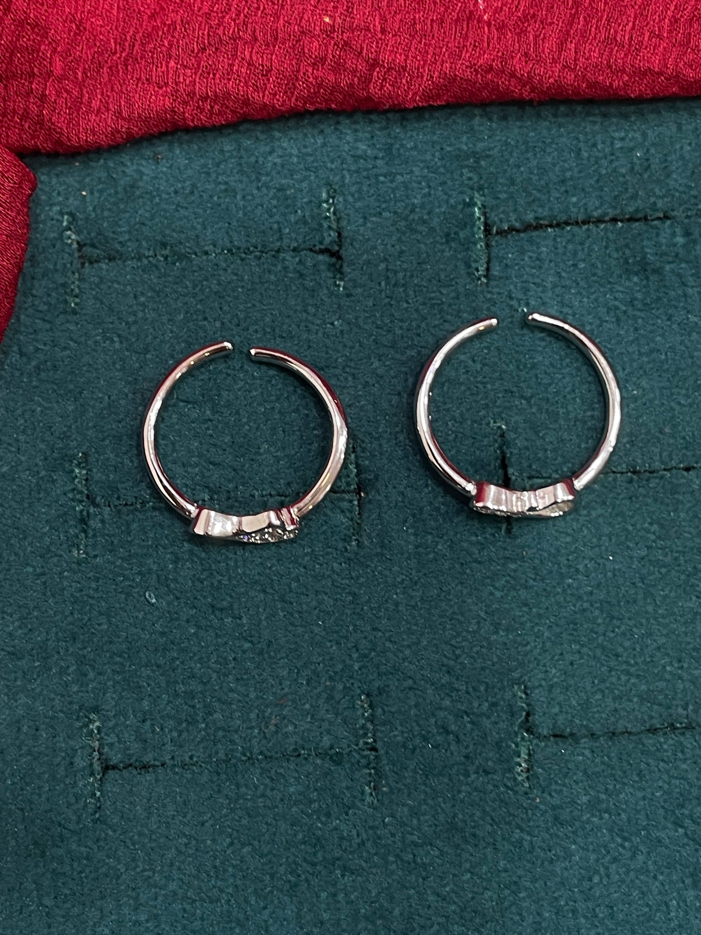 925 Silver Heart Toe rings