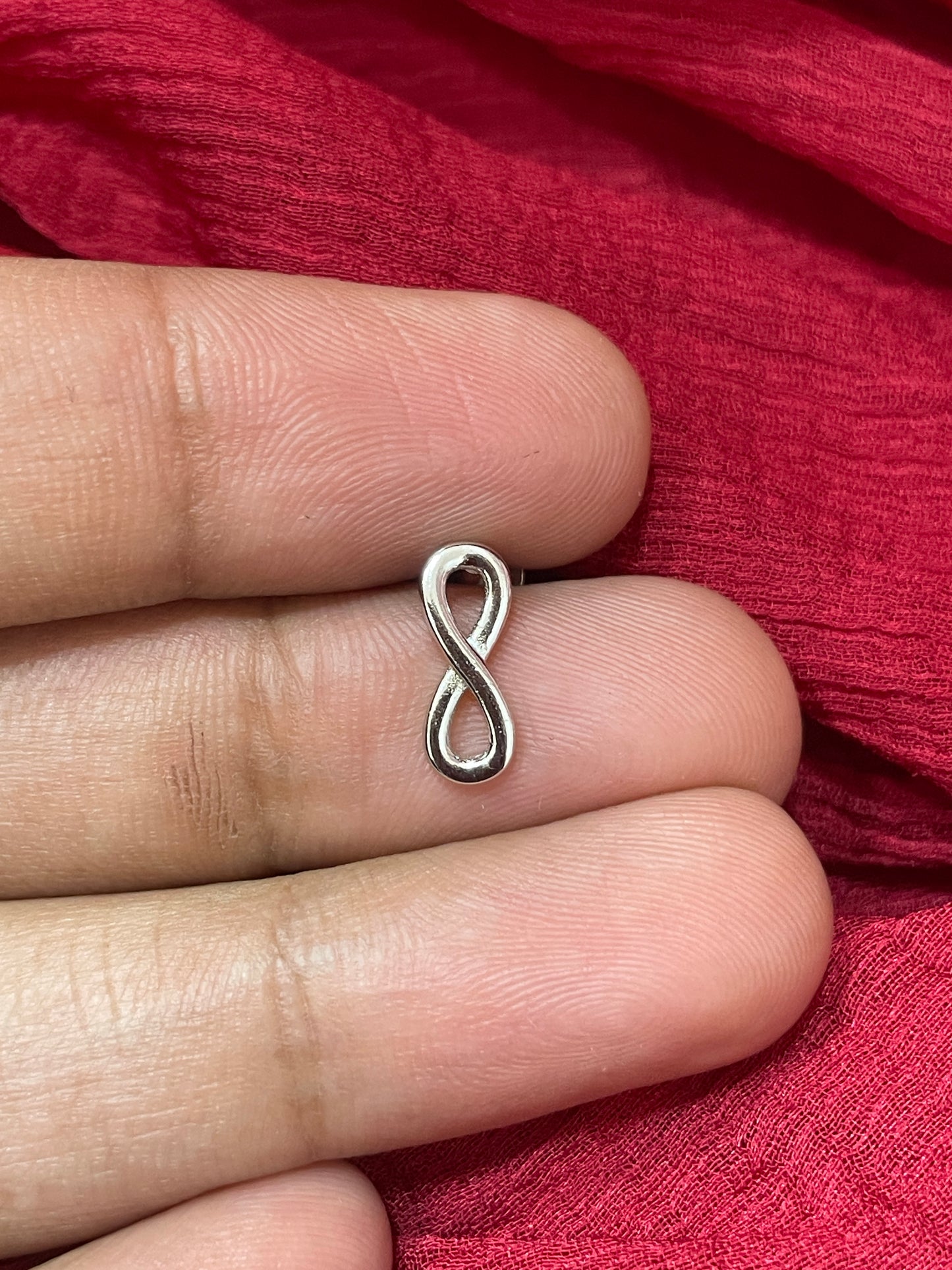 92.5 Silver Infinity Earrings for Women | Stylish Forever Design | Elegant Daily Wear Jewellery