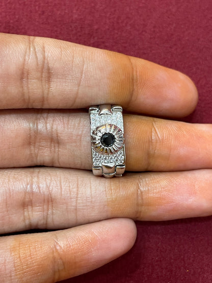 92.5 Silver Men’s Ring Size 21 | Stylish Bold Design | Elegant Fashion Jewellery