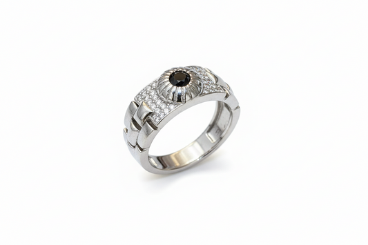 92.5 Silver Men’s Ring Size 21 | Stylish Bold Design | Elegant Fashion Jewellery