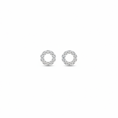 92.5 Silver Premium Round Studs | Elegant Classic Design | Jewellery