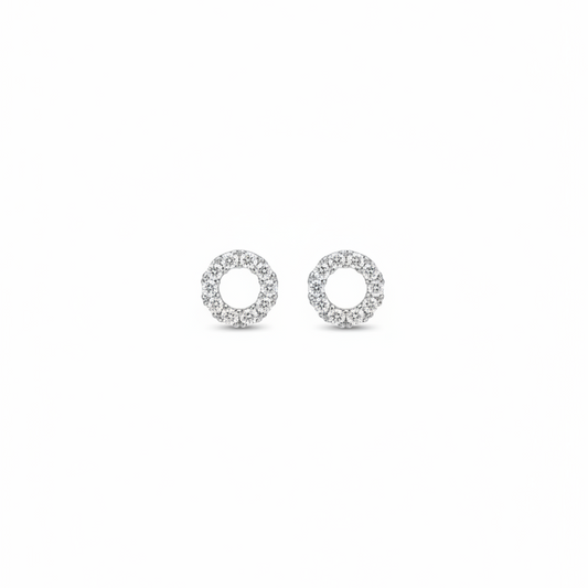 92.5 Silver Premium Round Studs | Elegant Classic Design | Jewellery
