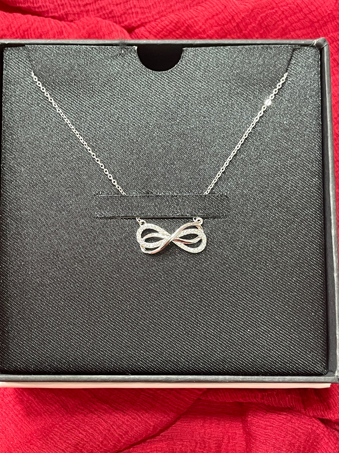 92.5 Silver Double Infinity Chain 18.5 Inches | Premium Stylish Symbolic Design | Jewellery