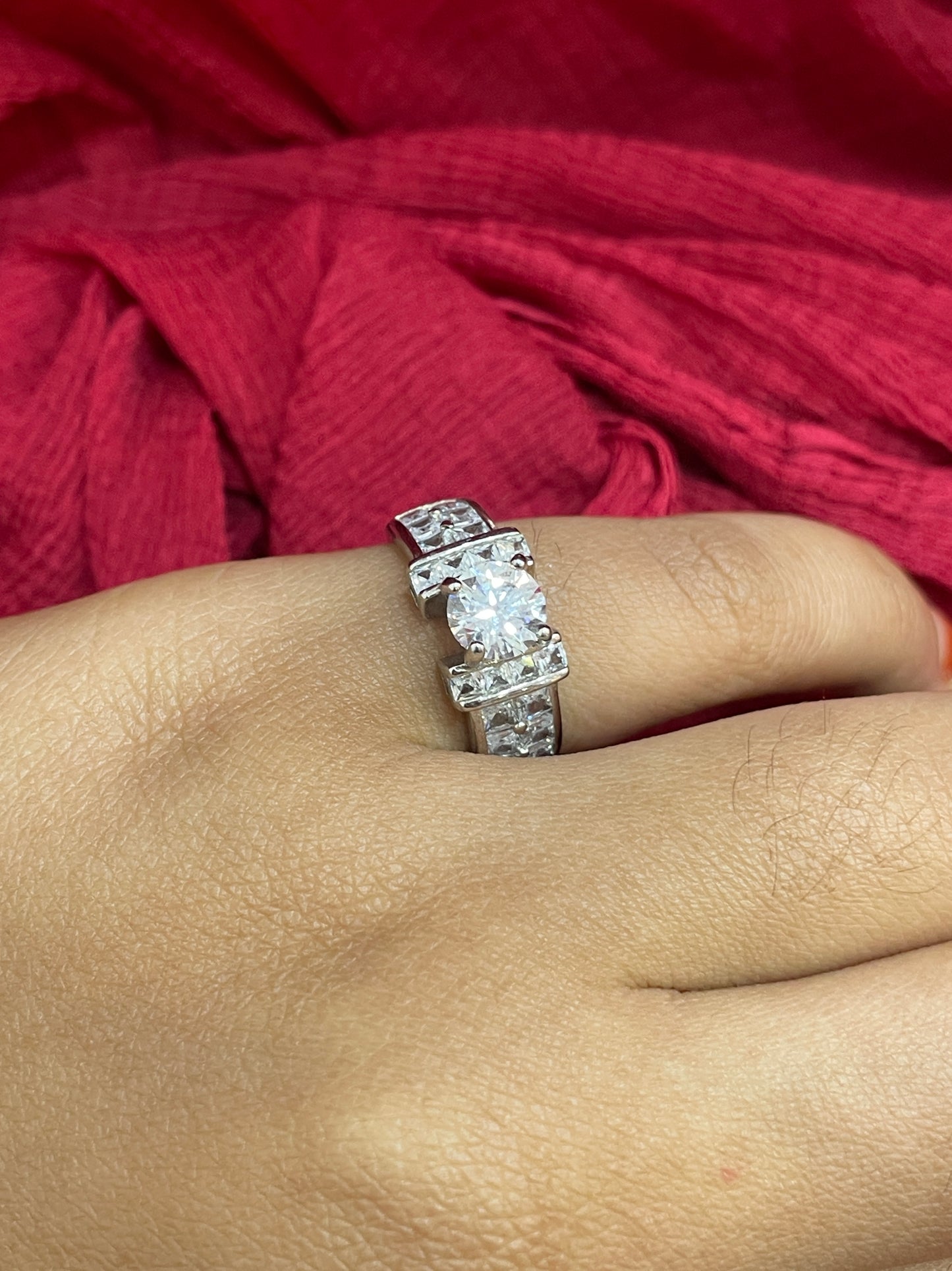 92.5 Silver Stylish Classy Ring for Women Size 14 | Elegant Premium Finish | Modern Jewellery