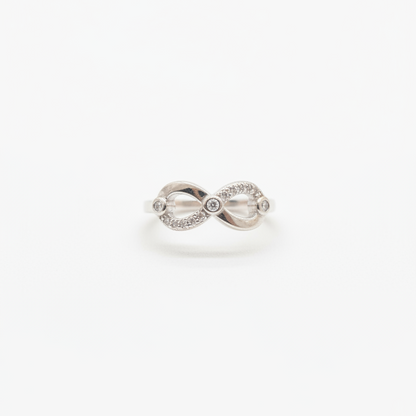 92.5 Silver Infinity Ring for Women Size 13 | Stylish Endless Loop Motif | Elegant Gift Jewellery