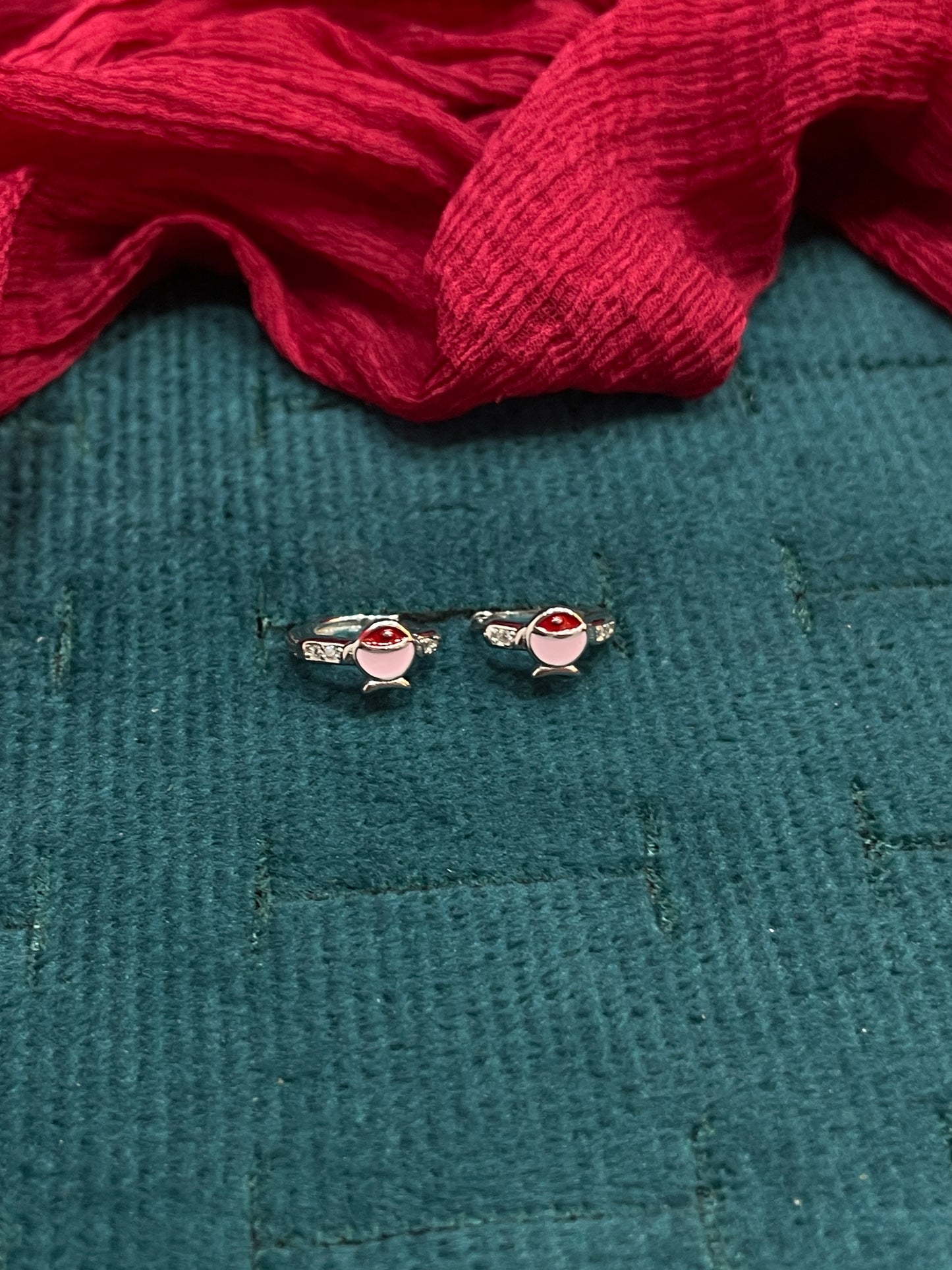 925 Silver Fish Hoops