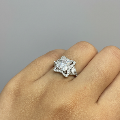 92.5 Silver Stylish Ring for Women Size 12 | Elegant Modern Design | Daily Wear Jewellery