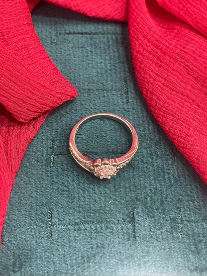 92.5 Silver Flower Ring for Women Size 15 | Stylish Petal Design | Elegant Fashion Jewellery