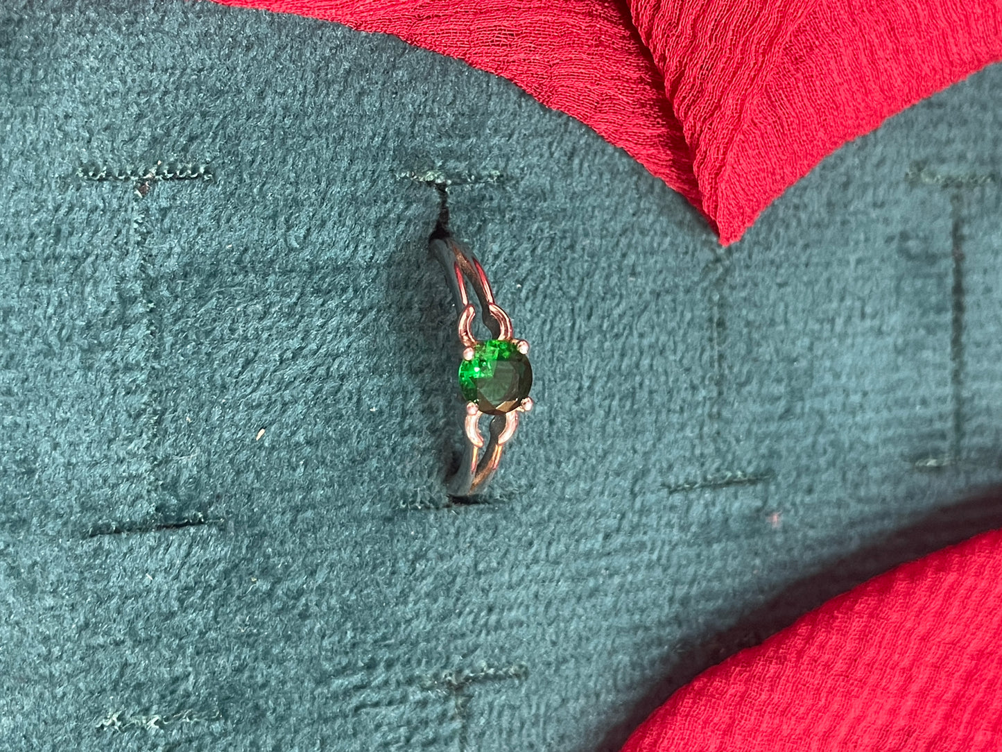 92.5 Silver Green Stone Ring for Women Size 9 | Stylish Vibrant Design | Elegant Fashion Jewellery