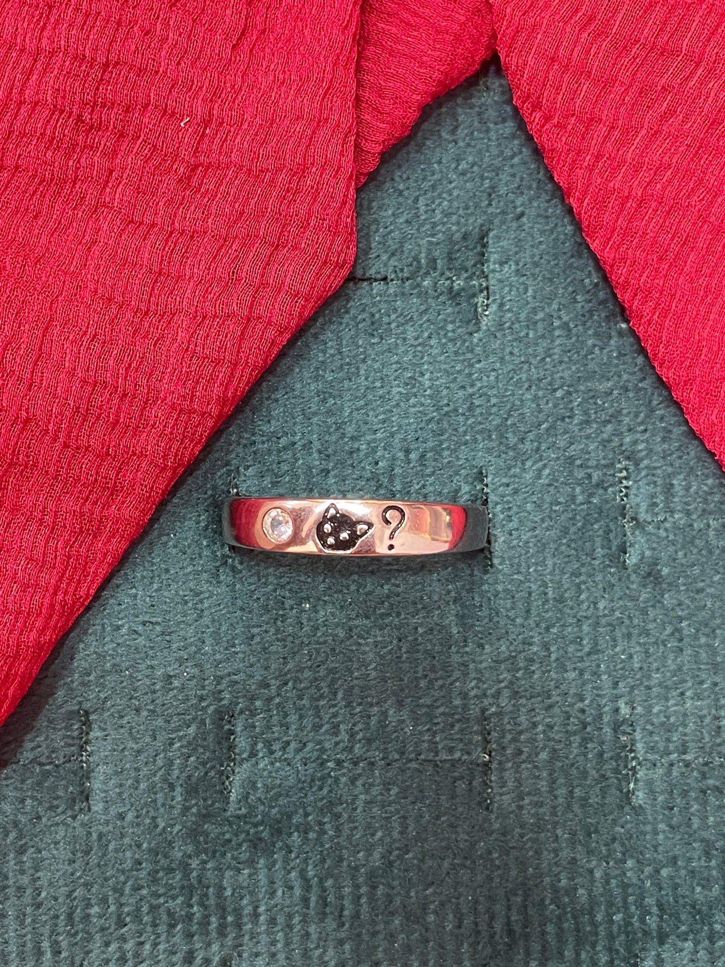92.5 Silver Cat Couple Rings for Men Size 21 & Women Size 11 | Stylish Cute Matching Design | Elegant Love Jewellery