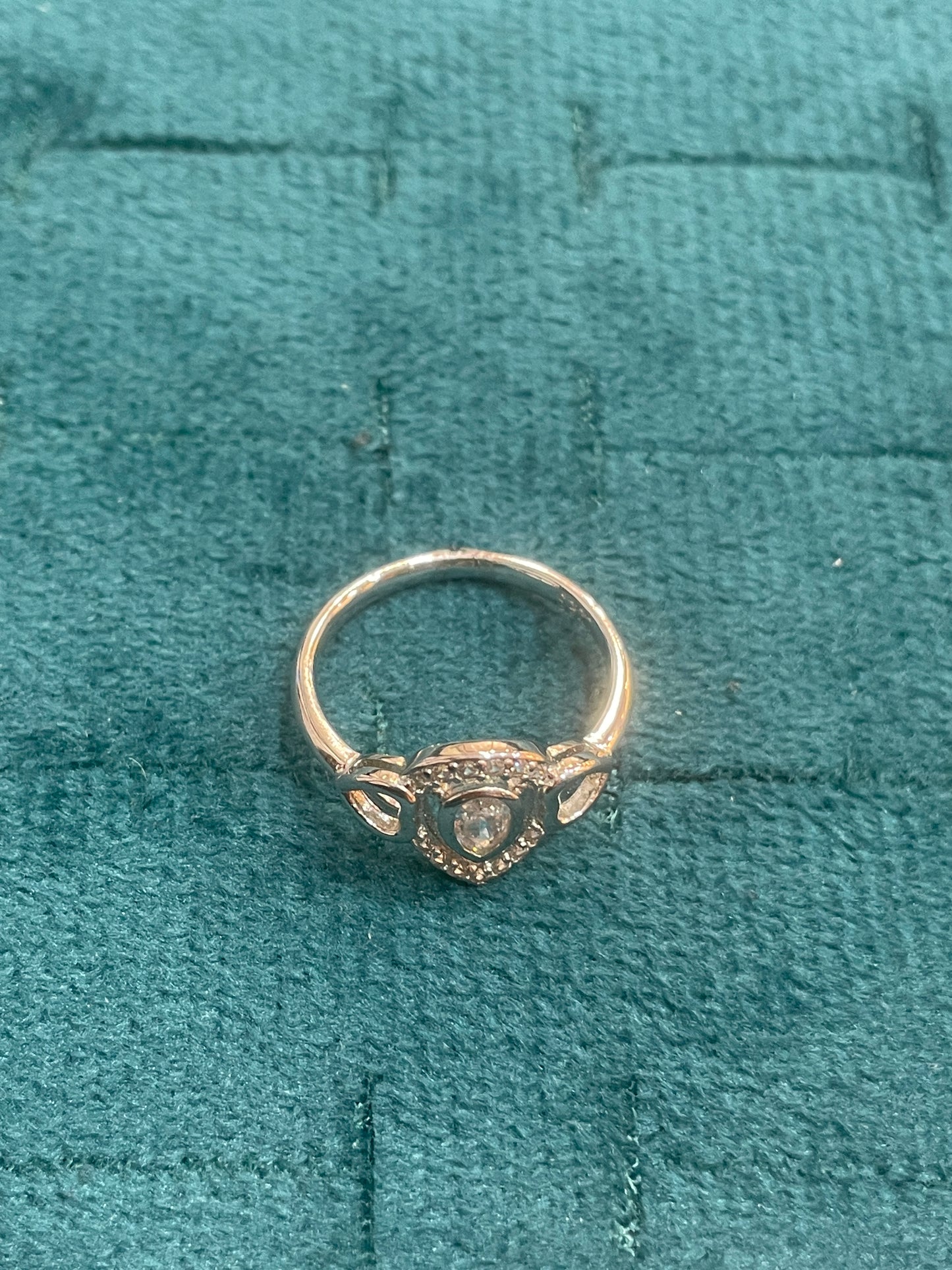 92.5 Silver White Stone Ring for Women Size 10 | Stylish Shine Design | Elegant Fashion Jewellery