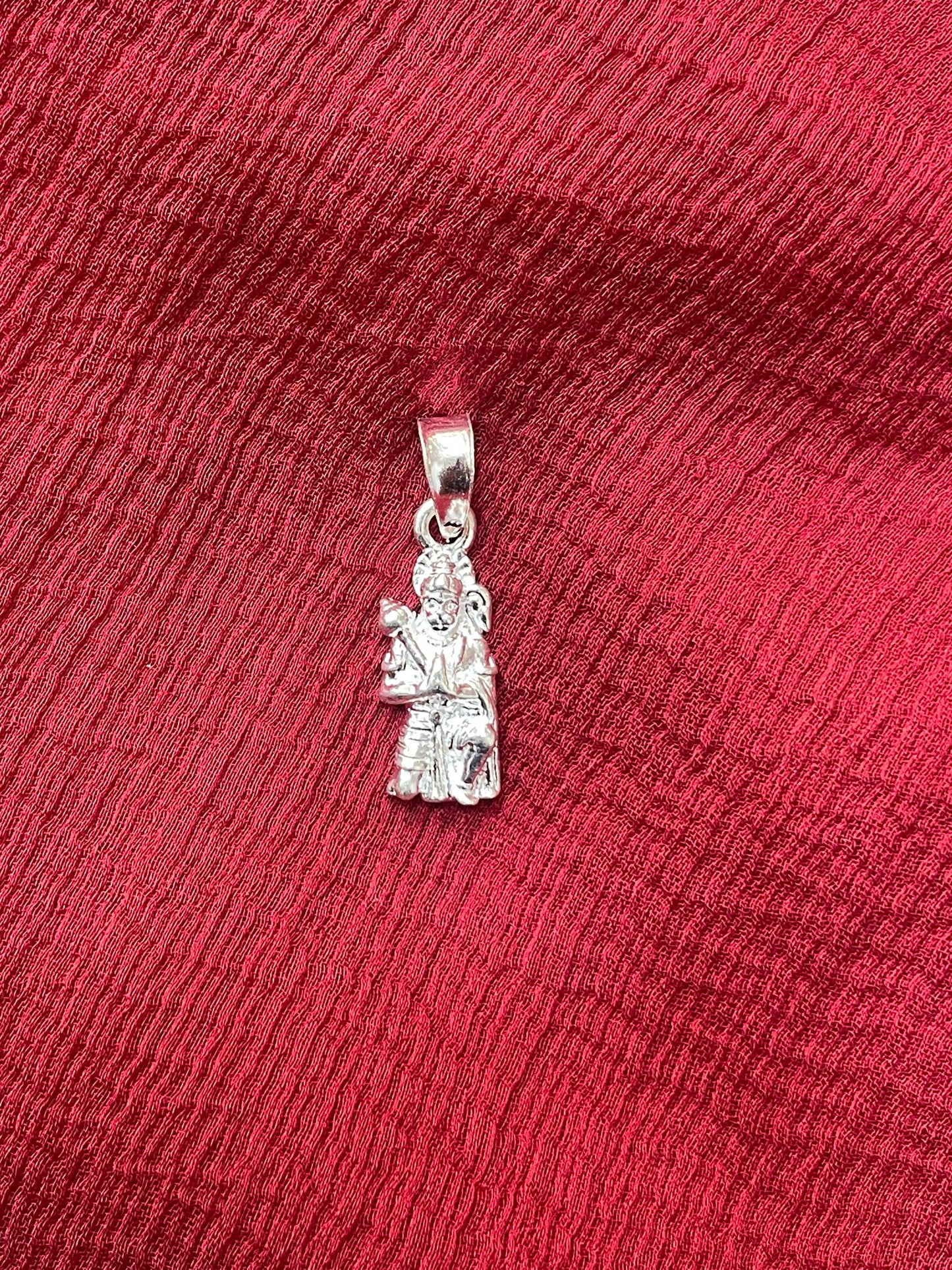 92.5 Silver Hanuman (Bajrangbali) Design Pendant for Men &amp; Women – Traditional Temple Style