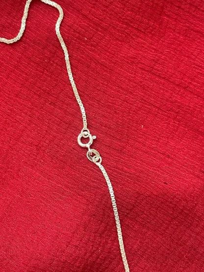 92.5 silver classy minimal chain 18 inches