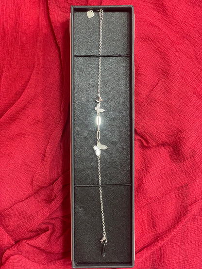 92.5 Silver Butterfly Bracelet 8 Inches | Premium Stylish Classy Design | Jewellery