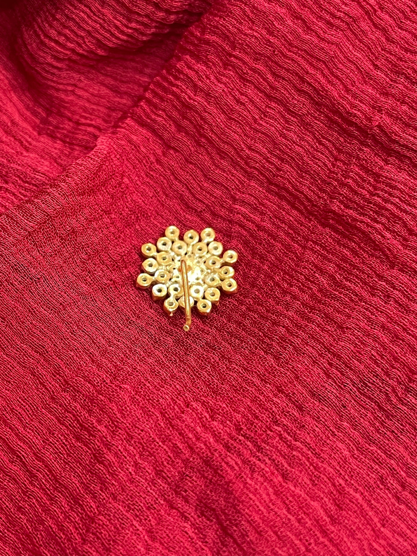 92.5 Silver Gold Plated Multicolor Nose Pin for Women | Stylish Vibrant Design | Elegant Jewellery