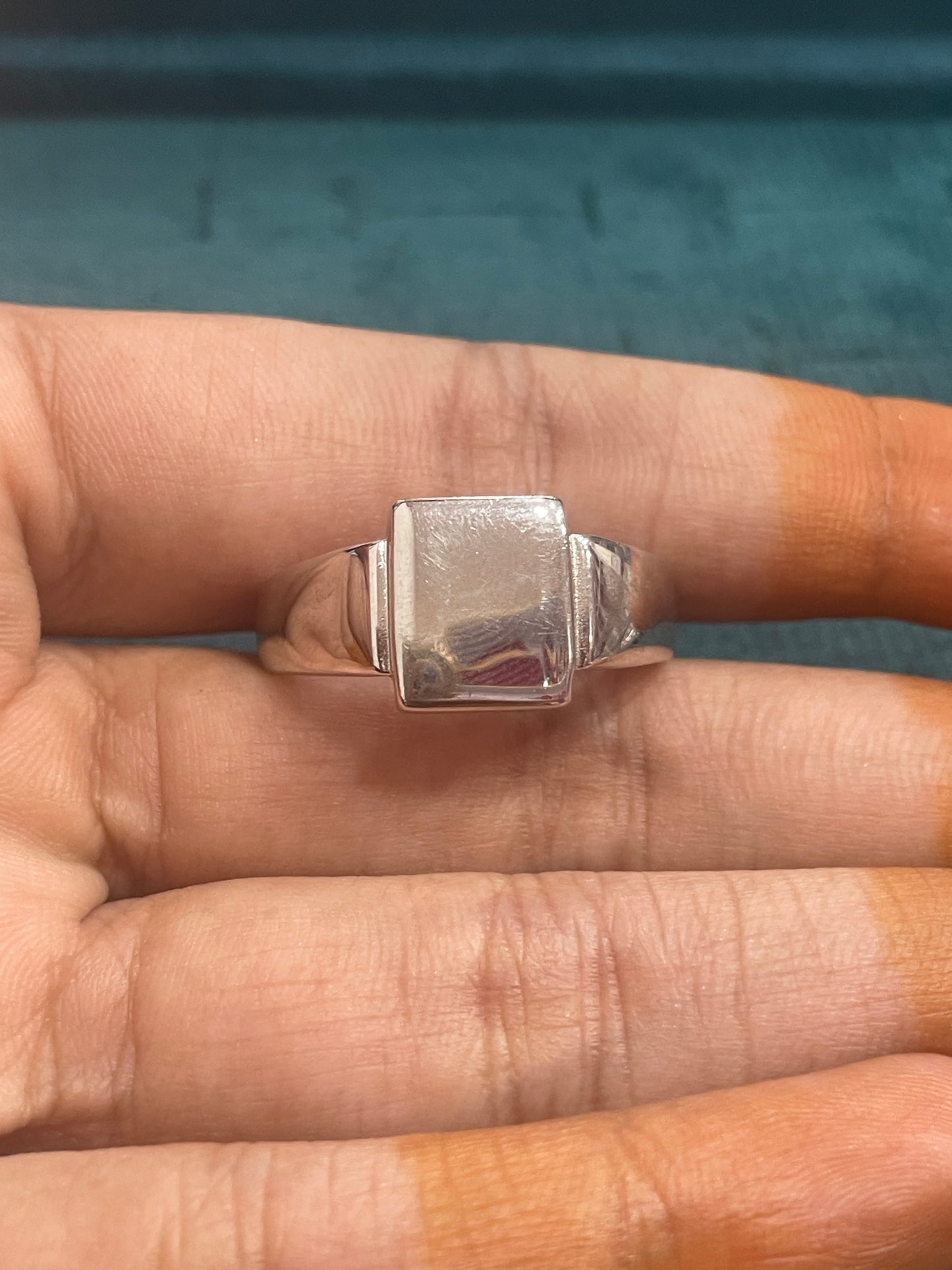 92.5 Silver Plain Stylish Men’s Ring Size 26 | Minimal Bold Design | Elegant Jewellery