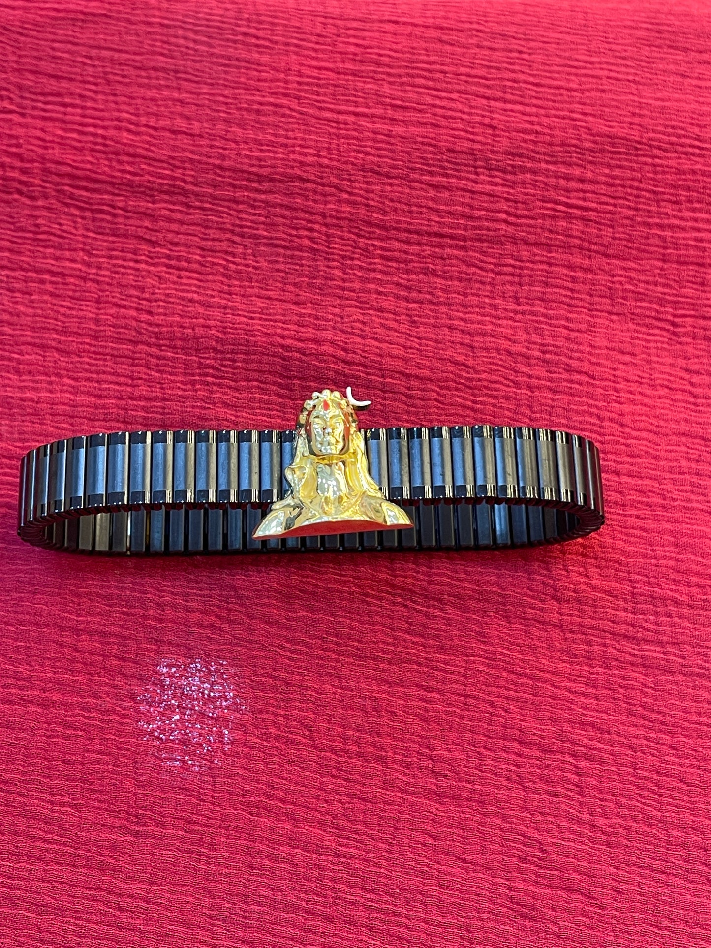 92.5 silver gold plated shiva bracelet