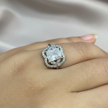 92.5 Silver Stylish Ring for Women Size 10 | Elegant Modern Design | Daily Wear Jewellery