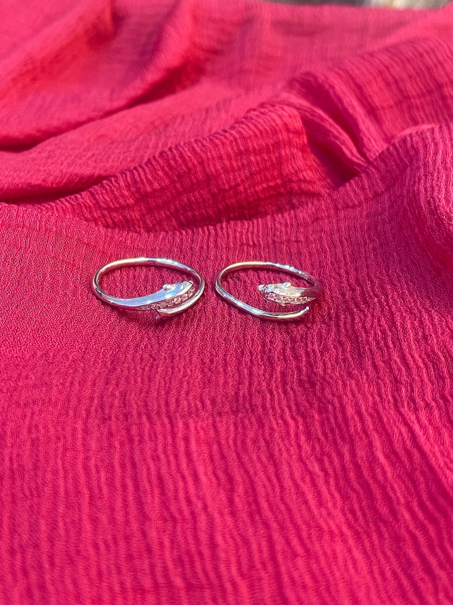 92.5 Silver Minimal Dolphin Toe Rings for Women | Cute Ocean Design | Adjustable Jewellery