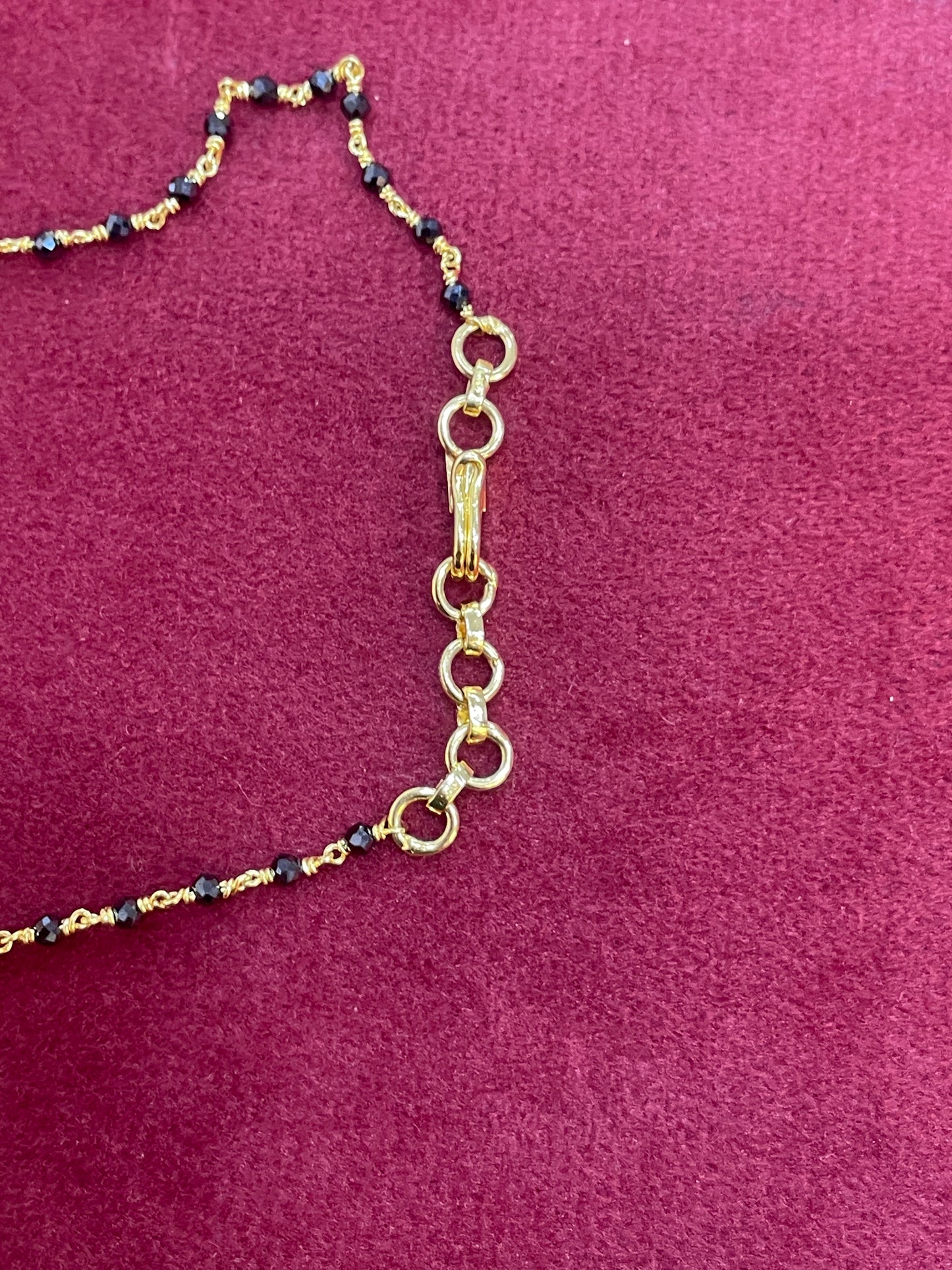 Black bean chains 17 inch